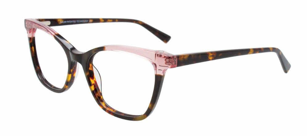  clear lens/brown amber marbled crystal pink with polarized clip on lens