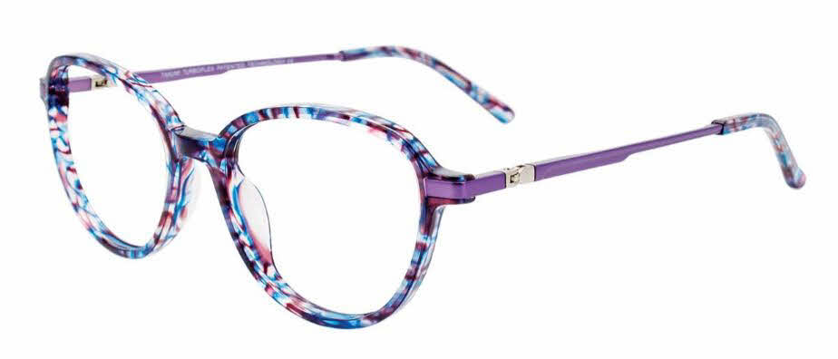  clear lens/purple marbled satin purple