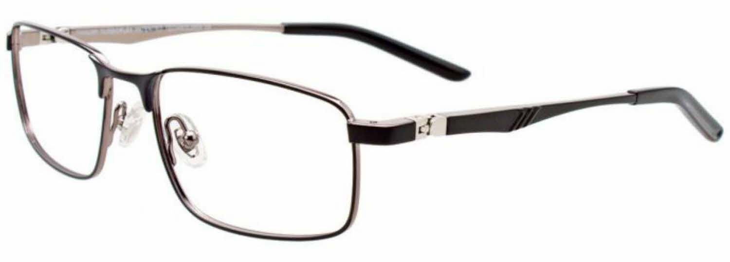  clear lens/satin black shiny silver