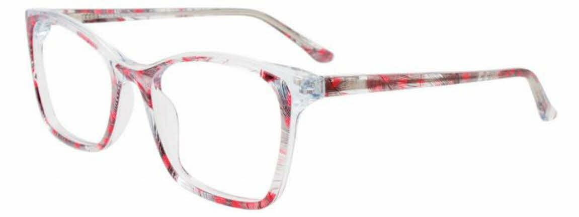  clear lens/transparent red