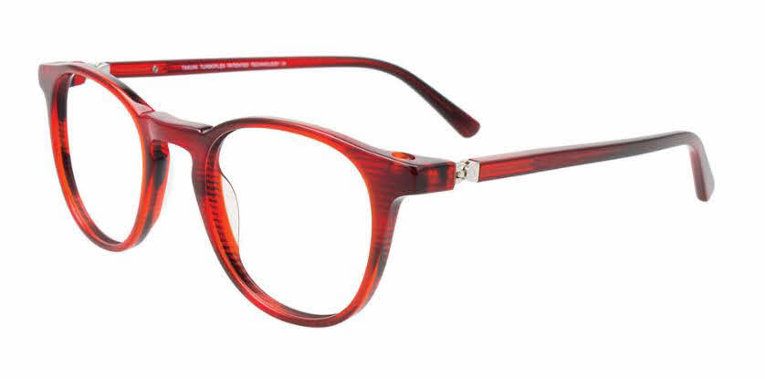  clear lens/transparent marbled red