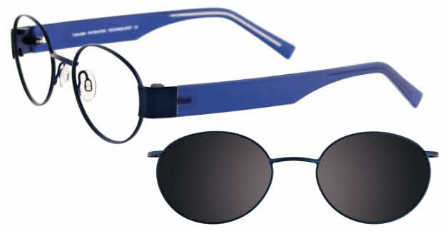  clear lens/satin royal blue with grey clip