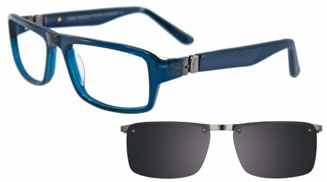  clear lens/dark blue with grey clip