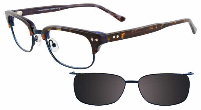  clear lens/tortoise and navy with clip