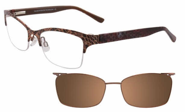  brown clip on lens/light brown and dark brown