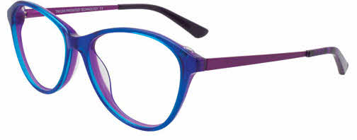  clear lens/blue and purple with grey clip on lens