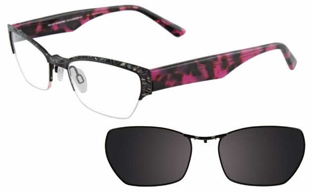  clear lens/black grey with clip on lenses