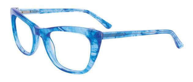  clear lens/marbled crystal blue with polarized clip on lens
