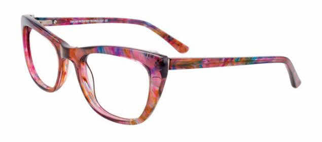  clear lens/marbled crystal pink with polarized clip on lens