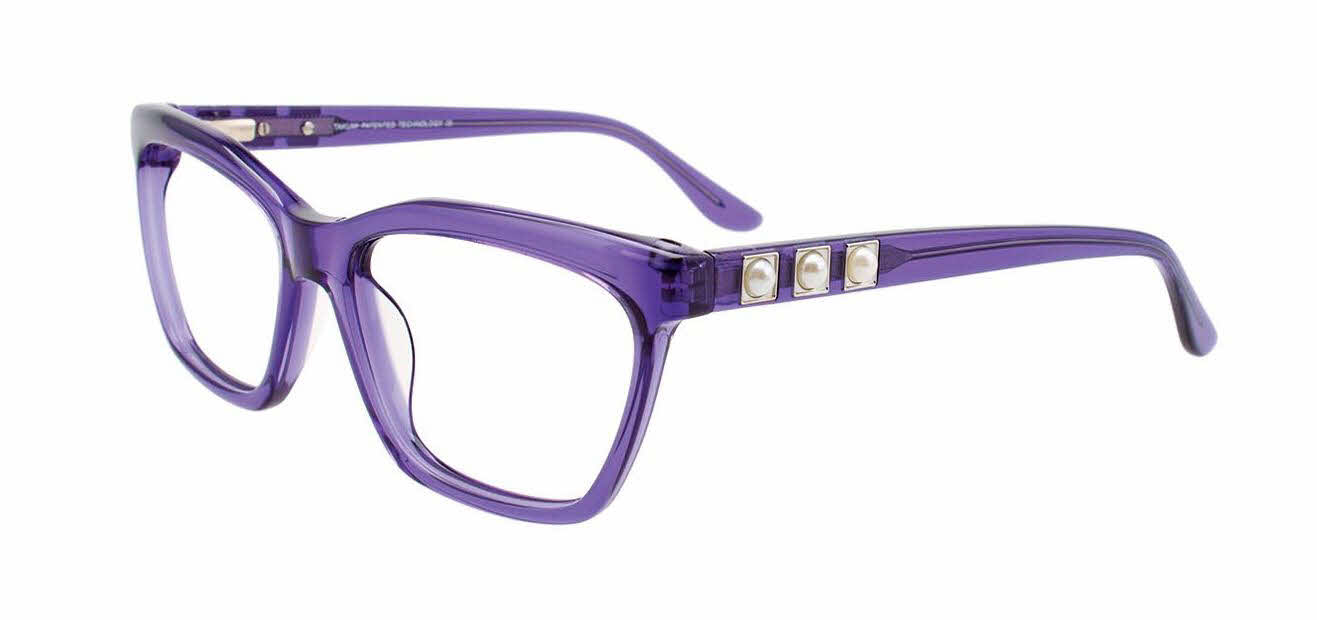  clear lens/violet crystal with polarized clip on lens