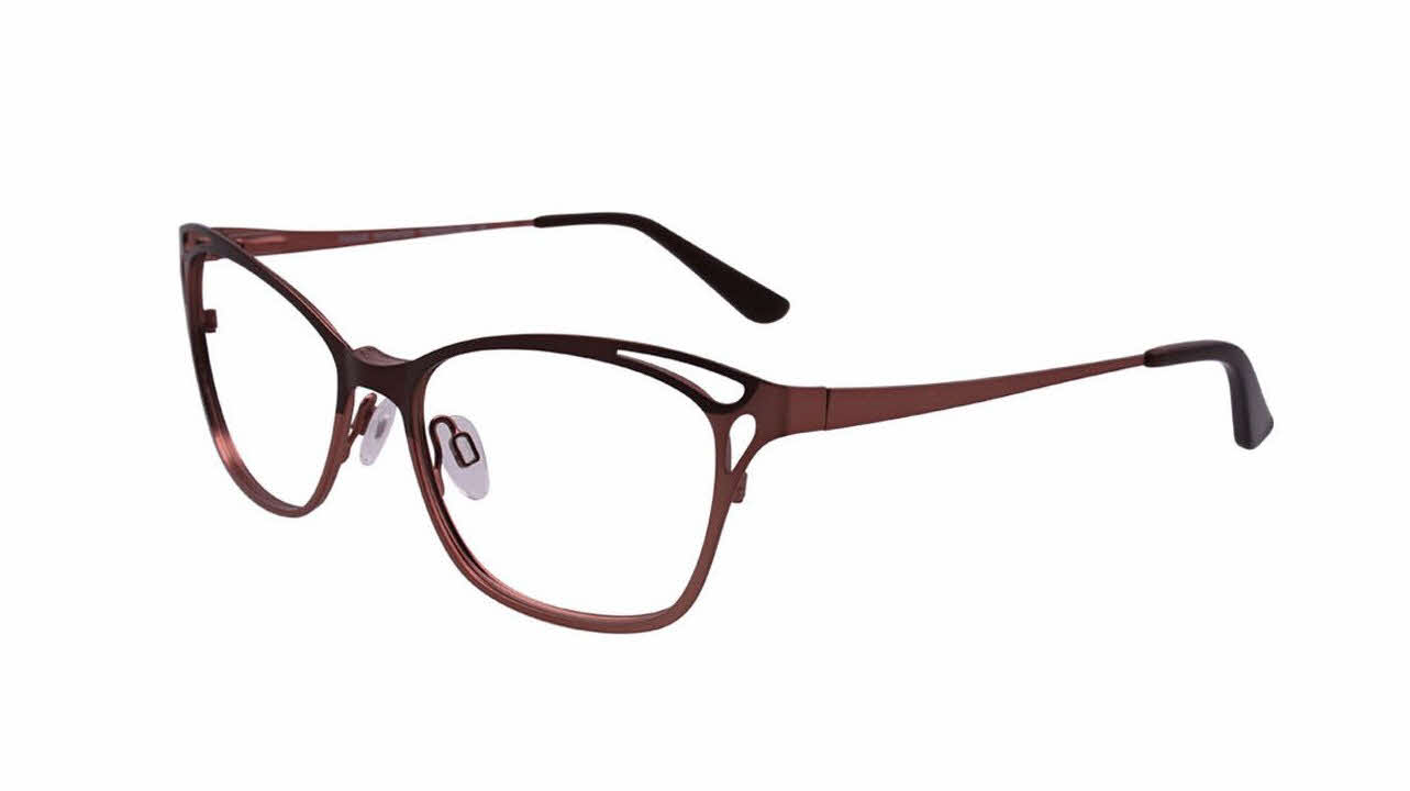  clear lens/satin brown pink with polarized clip on lens