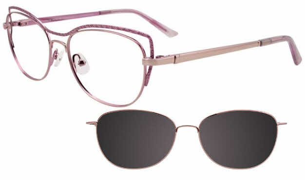  clip on lens/shiny purple light purple w