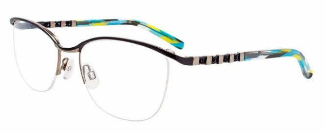  clear lens/satin black shiny steel black with clip on lens