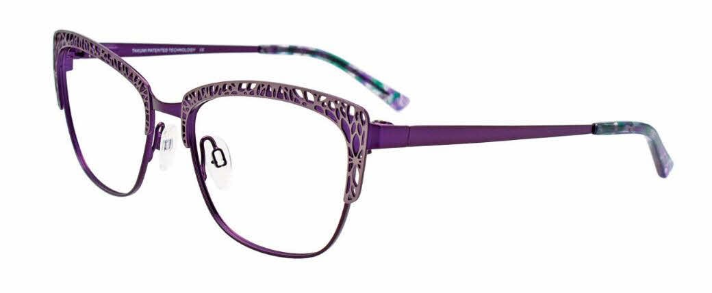  clear lens/matte violet grey with polarized clip on lens