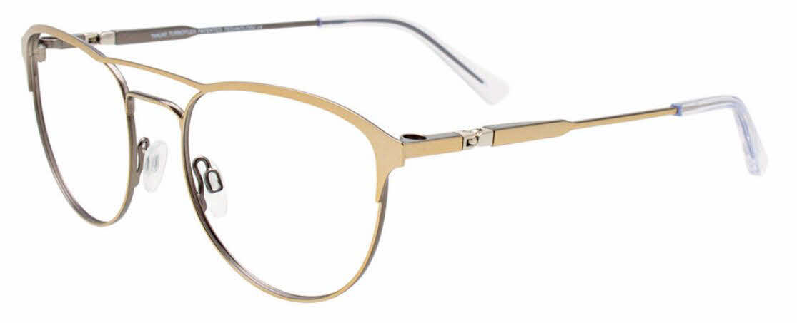  clear lens/satin gold steel