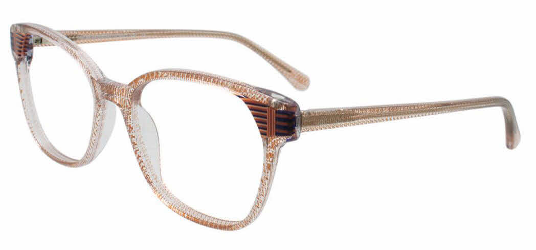  clear lens/peach crystal