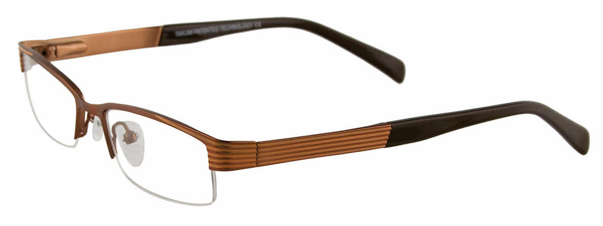 clear lens/satin copper brown and orange