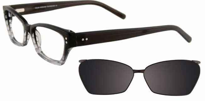  clear lens/black and crystal with grey clip