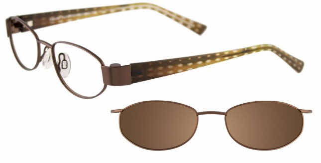  clear lens/satin brown with clip