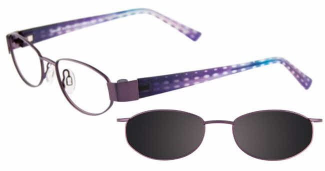  clear lens/satin dark lilac with clip