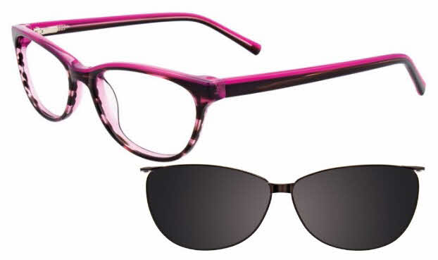  clear lens/marbled pink and pink with grey clip