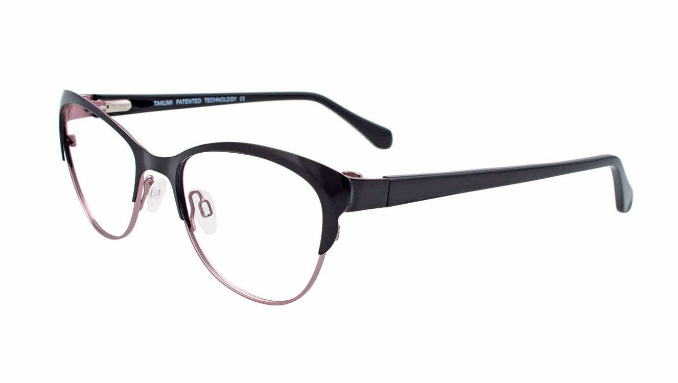  clip on lens/satin black light pink w