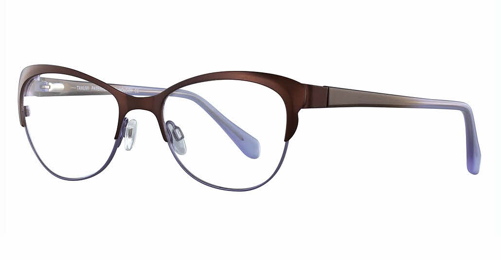  clip on the lens/satin brown lilac w