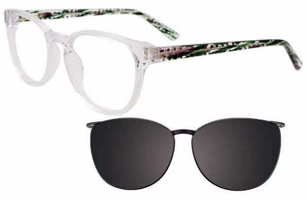 clear lens/crystal with clip on lens