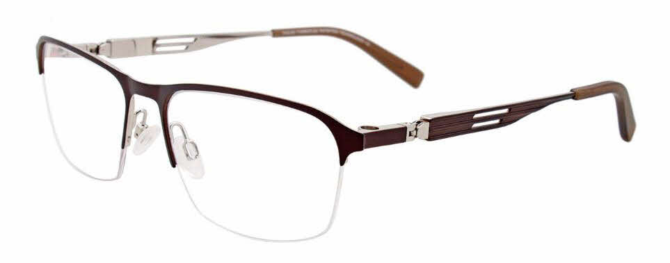  clear lens/matt dark brown and shiny silver