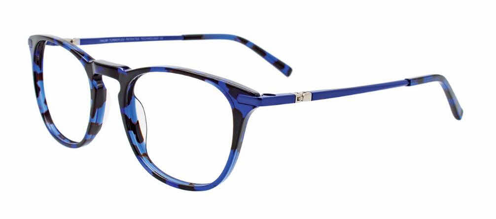  clear lens/demi blue matte blue with polarized clip on lens