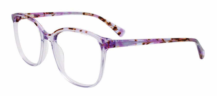  clear lens/purple brown marbled
