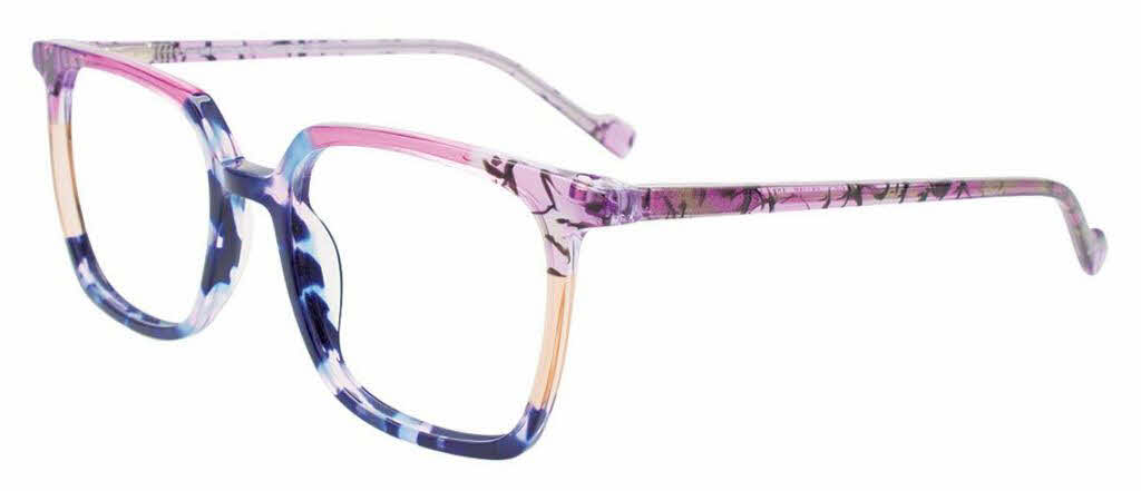  clear lens/blue purple marble purple beige transp clip