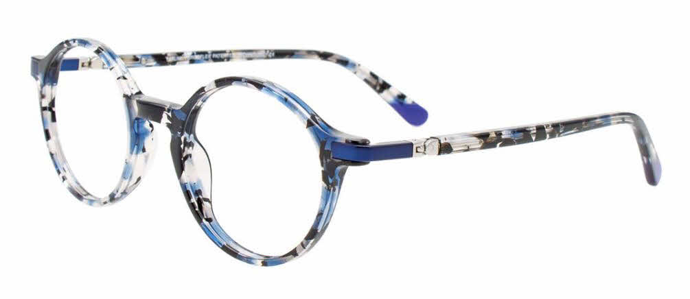  clear lens/blue mix pattern blue