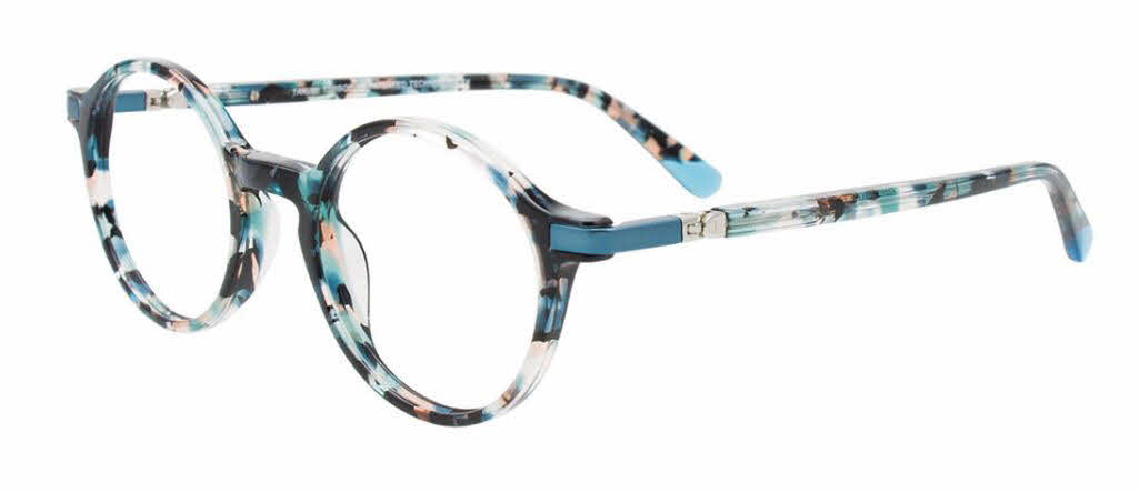  clear lens/turquoise mix pattern light blue