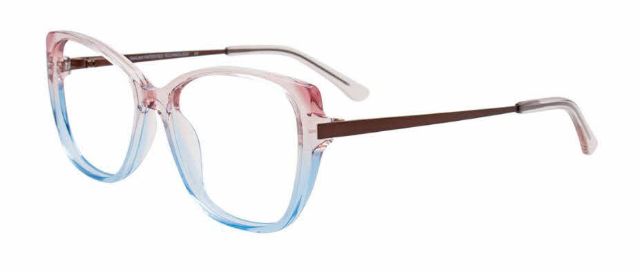  clear lens/transparent pink to light blue gradient