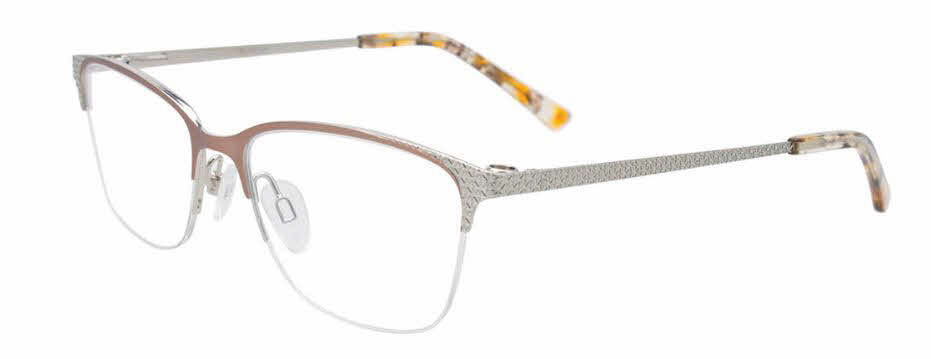  clear lens/satin rose gold shiny silver