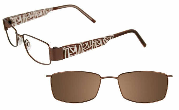  clear lens/satin brown with clip