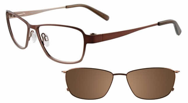  clear lens/satin brown and light brown with clip