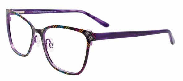  clear lens/purple multi with clip on lens