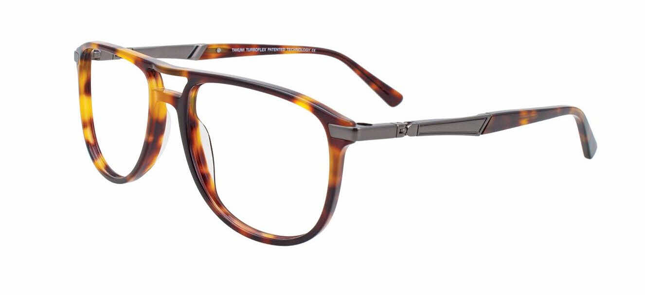  clear lens/demi amber satin steel