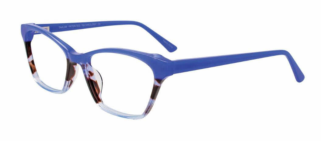 polarized clip on lens/blue marbled light blue dark brown w