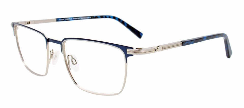  clear lens/matt navy matt silver with polarized clip on lens