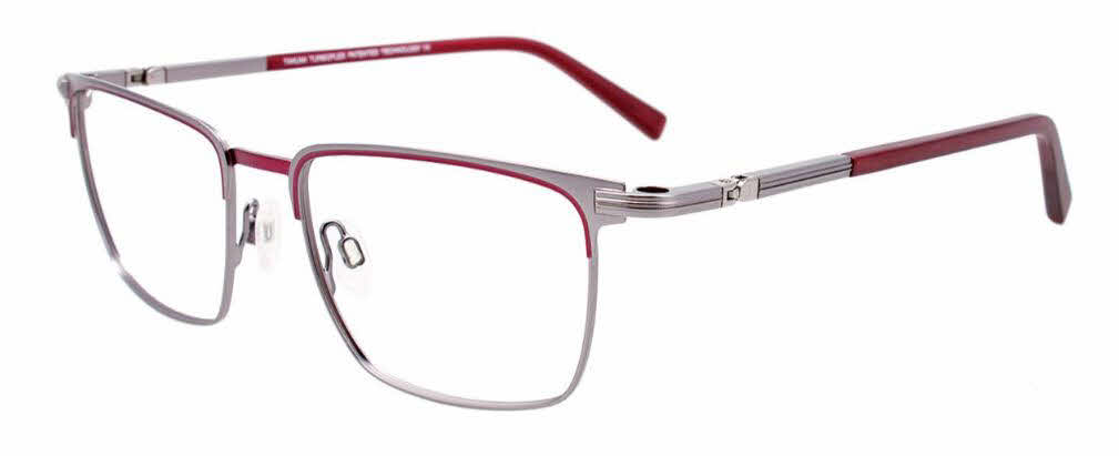  clear lens/matt steel matt burgundy with polarized clip on lens