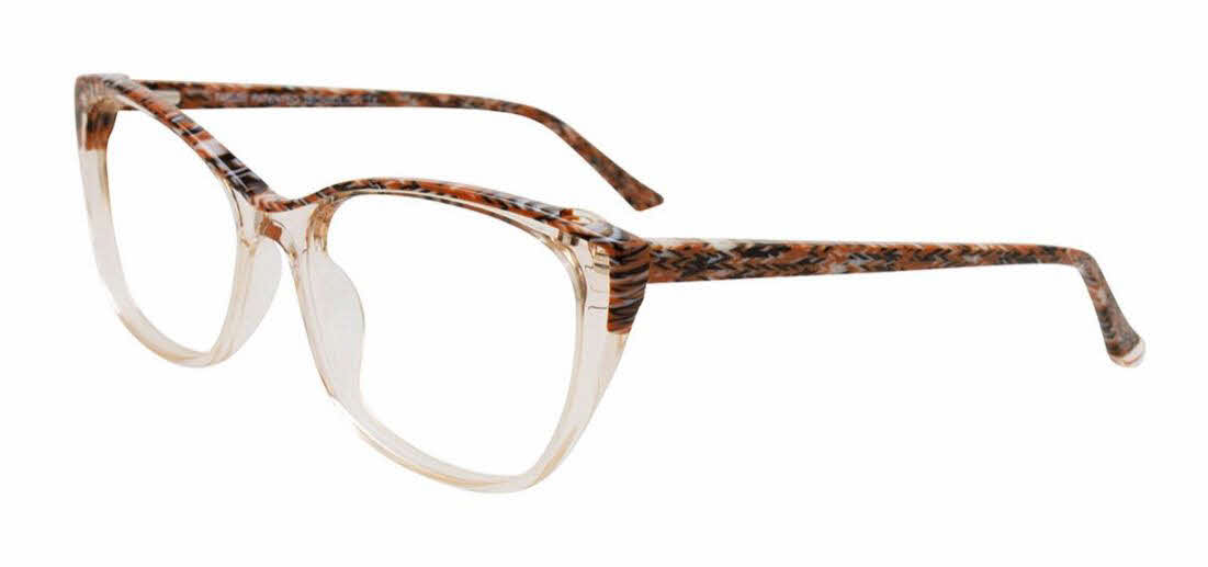  clear lens/brown marbled crystal light brown