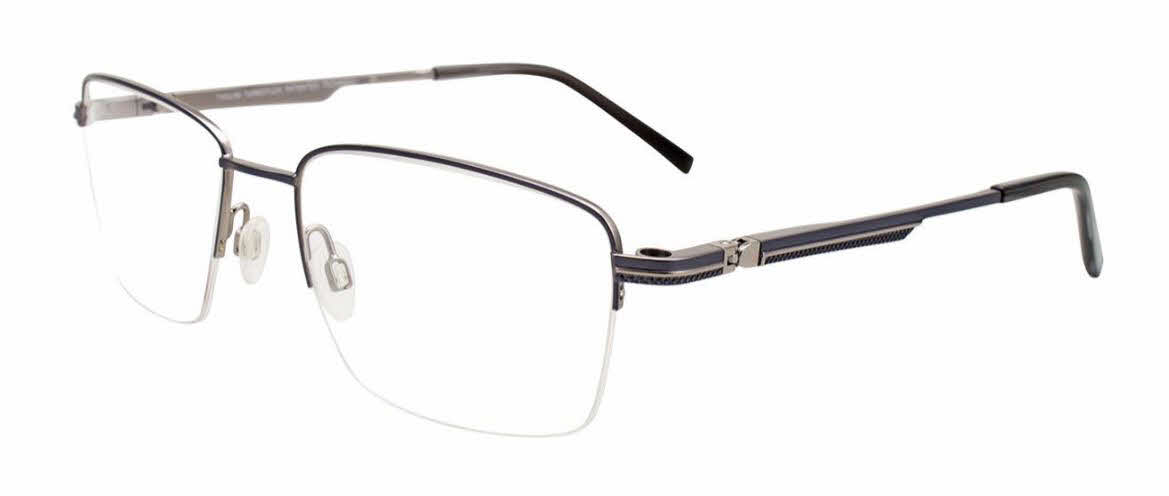  clear lens/matte steel blue matte silver