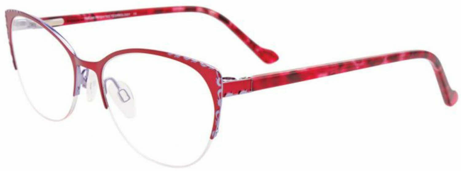  clear lens/satin red shiny lilac