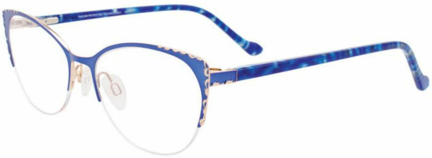  clear lens/satin blue shiny pink gold