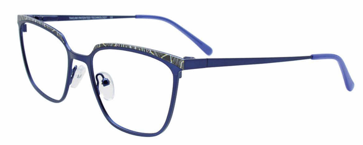  clear lens/dark purple mix patterned browline