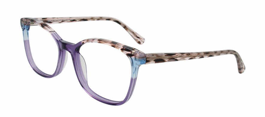 clear lens/purple blue pink