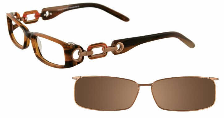  clear lens/marble brown with clip